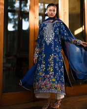 Load image into Gallery viewer, ZAIB | LUXURY LAWN | MIDNIGHT BLUE