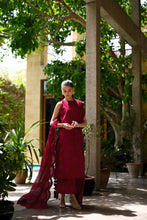 Load image into Gallery viewer, ZAIB | LUXURY LAWN | CRIMSON RED