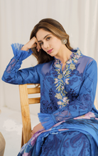Load image into Gallery viewer, ASIFA NABEEL | PRETTY IN PINK LUXURY LAWN 24 | PERIWINKLE
