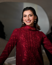 Load image into Gallery viewer, ZAIB | LUXURY LAWN | MAROON