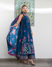 Load image into Gallery viewer, ZAIB | LUXURY LAWN | TEAL GARDEN