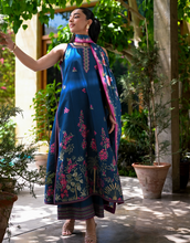 Load image into Gallery viewer, ZAIB | LUXURY LAWN | TEAL GARDEN