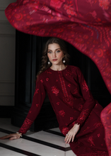 Load image into Gallery viewer, ZAIB | LUXURY KARANDI | MAROON