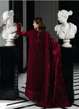 Load image into Gallery viewer, ZAIB | LUXURY KARANDI | MAROON