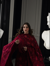 Load image into Gallery viewer, ZAIB | LUXURY KARANDI | MAROON