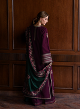 Load image into Gallery viewer, ZAIB | LUXURY KARANDI | DEEP PLUM