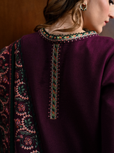 Load image into Gallery viewer, ZAIB | LUXURY KARANDI | DEEP PLUM