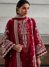 Load image into Gallery viewer, ZAIB | LUXURY KARANDI | DORI DEEP RED