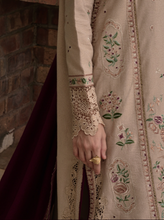 Load image into Gallery viewer, ZAIB | LUXURY KARANDI | BEIGE & BURGUNDY