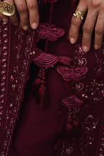Load image into Gallery viewer, ZAIB | LUXURY KARANDI | BURGUNDY