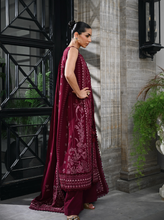 Load image into Gallery viewer, ZAIB | LUXURY KARANDI | BURGUNDY