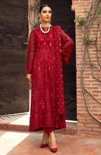 Load image into Gallery viewer, FARASHA | CHIFFON | CRIMSON