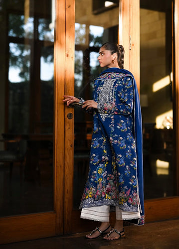 ZAIB | LUXURY LAWN | MIDNIGHT BLUE
