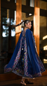ZAIB | LUXURY LAWN | MIDNIGHT BLUE
