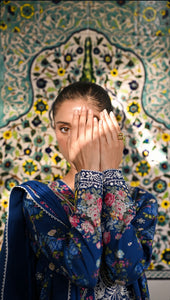ZAIB | LUXURY LAWN | MIDNIGHT BLUE