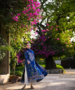 ZAIB | LUXURY LAWN | MIDNIGHT BLUE