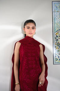 ZAIB | LUXURY LAWN | CRIMSON RED