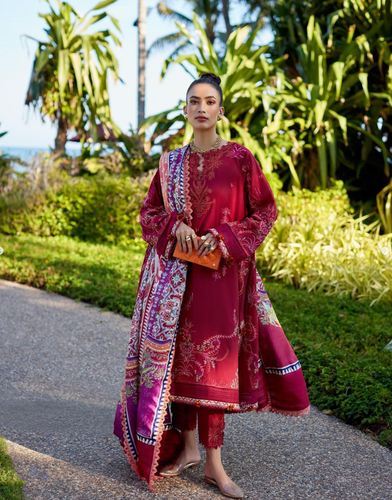 FARAH TALIB AZIZ | SUAY LAWN 24 | ENZO RED 1