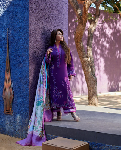 FARAH TALIB AZIZ | SUAY LAWN 24 | YURI PURPLE 1