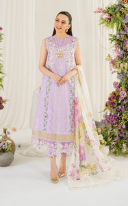 ASIFA NABEEL | PRETTY IN PINK LUXURY LAWN 24 | BABYS BREATH