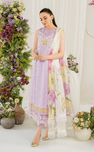 ASIFA NABEEL | PRETTY IN PINK LUXURY LAWN 24 | BABYS BREATH