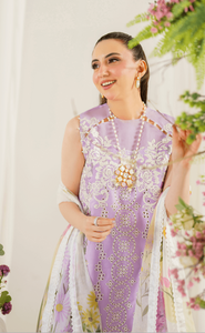 ASIFA NABEEL | PRETTY IN PINK LUXURY LAWN 24 | BABYS BREATH