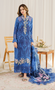 ASIFA NABEEL | PRETTY IN PINK LUXURY LAWN 24 | PERIWINKLE