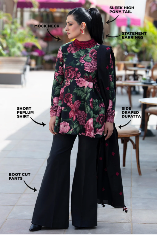 SAPPHIRE WINTER - ALINE DRESS WITH DUPATTA (OUTLET)