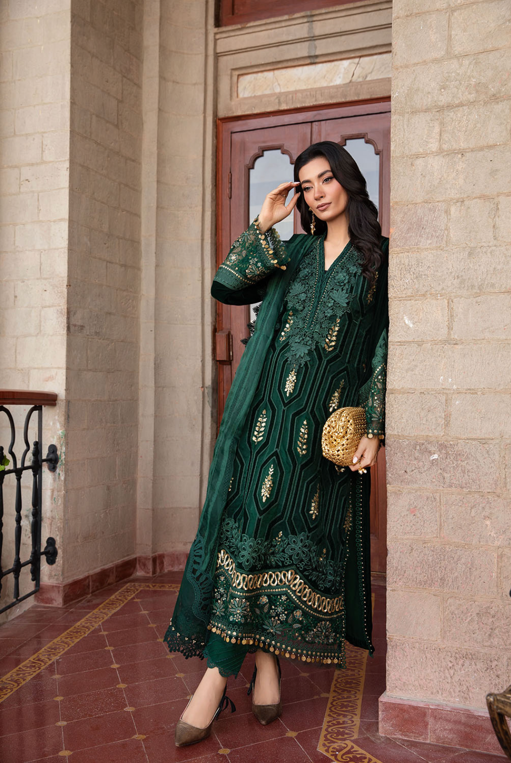 MARIA B  |  LINEN 24 | 12 EMERALD GREEN
