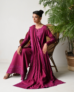 ZAIB | KARANDI | DEEP BERRY