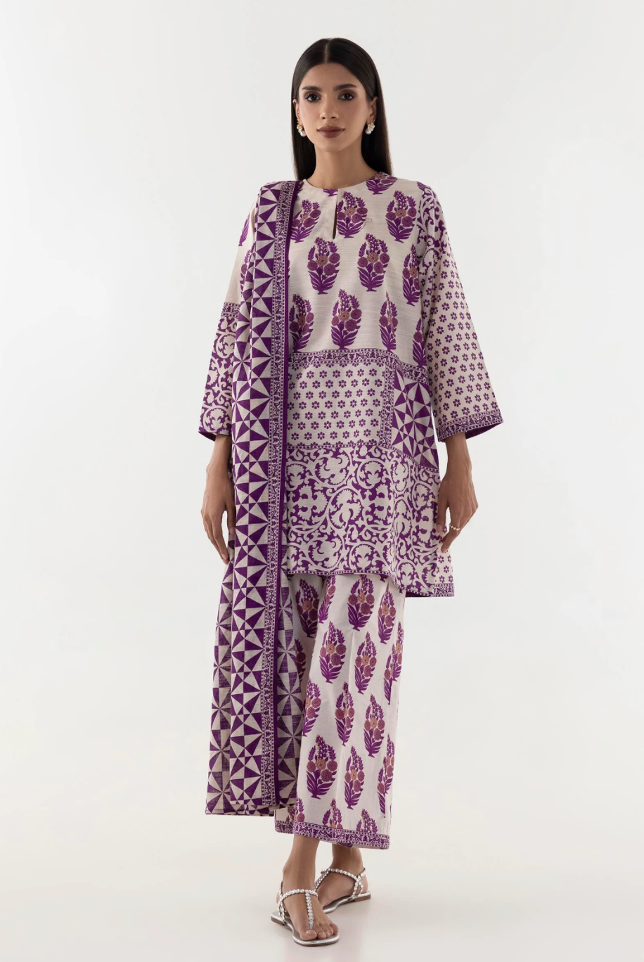 SANA SAFINAZ | MAHAY 24 | SHIRT, DUPATTA AND TROUSER