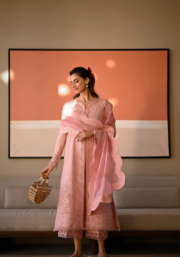 ZAIB | LUXURY LAWN | PASTEL PINK