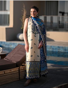 ZAIB | LUXURY LAWN | WARM IVORY