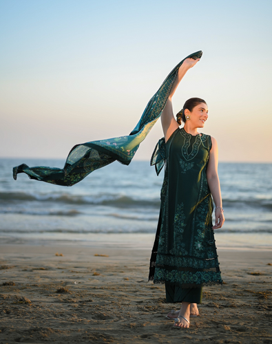 ZAIB | LUXURY LAWN | EMERLAD GREEN
