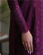 Load image into Gallery viewer, ZAIB | LUXURY LAWN | DEEP PLUM