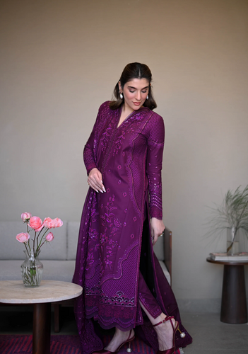 ZAIB | LUXURY LAWN | DEEP PLUM