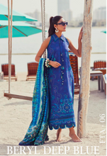 Load image into Gallery viewer, FARAH TALIB AZIZ | WES LAWN 25 | BERYL DEEP BLUE