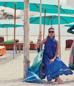 FARAH TALIB AZIZ | WES LAWN 25 | BERYL DEEP BLUE