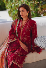 Load image into Gallery viewer, FARAH TALIB AZIZ | WES LAWN 25 | ROSEMARY RED