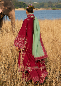 HUSSAIN REHAR | LUXURY LAWN 25 | MAHOGANY
