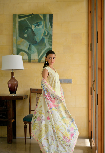 ZAIB | LUXURY LAWN | CARNIVAL BUTTER YELLOW