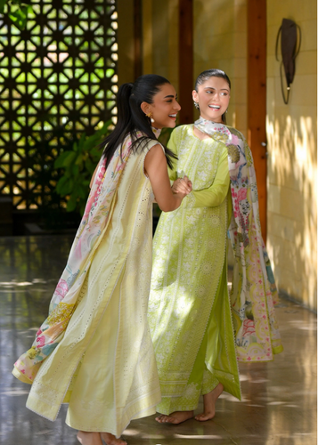 ZAIB | LUXURY LAWN | PASTEL MINT GREEN