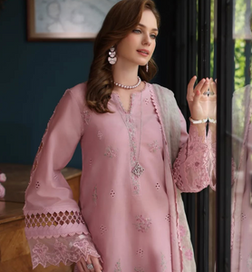 NOOR  | LUXURY SCHIFFLI LASERKARI | BLUSH PINK
