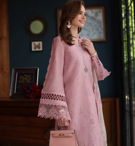 NOOR  | LUXURY SCHIFFLI LASERKARI | BLUSH PINK