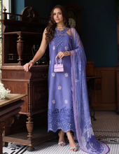 Load image into Gallery viewer, NOOR  | LUXURY SCHIFFLI LASERKARI | INDIGO