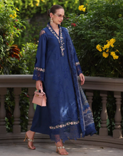 Load image into Gallery viewer, NOOR  | LUXURY SCHIFFLI LASERKARI | ROYAL BLUE