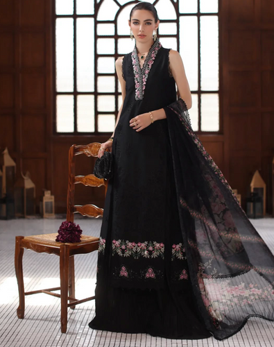 NOOR  | LUXURY SCHIFFLI LASERKARI | BLACK