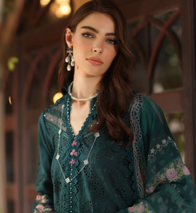 NOOR  | LUXURY SCHIFFLI LASERKARI | TEAL