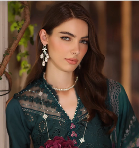 NOOR  | LUXURY SCHIFFLI LASERKARI | TEAL
