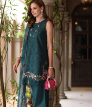 Load image into Gallery viewer, NOOR  | LUXURY SCHIFFLI LASERKARI | TEAL